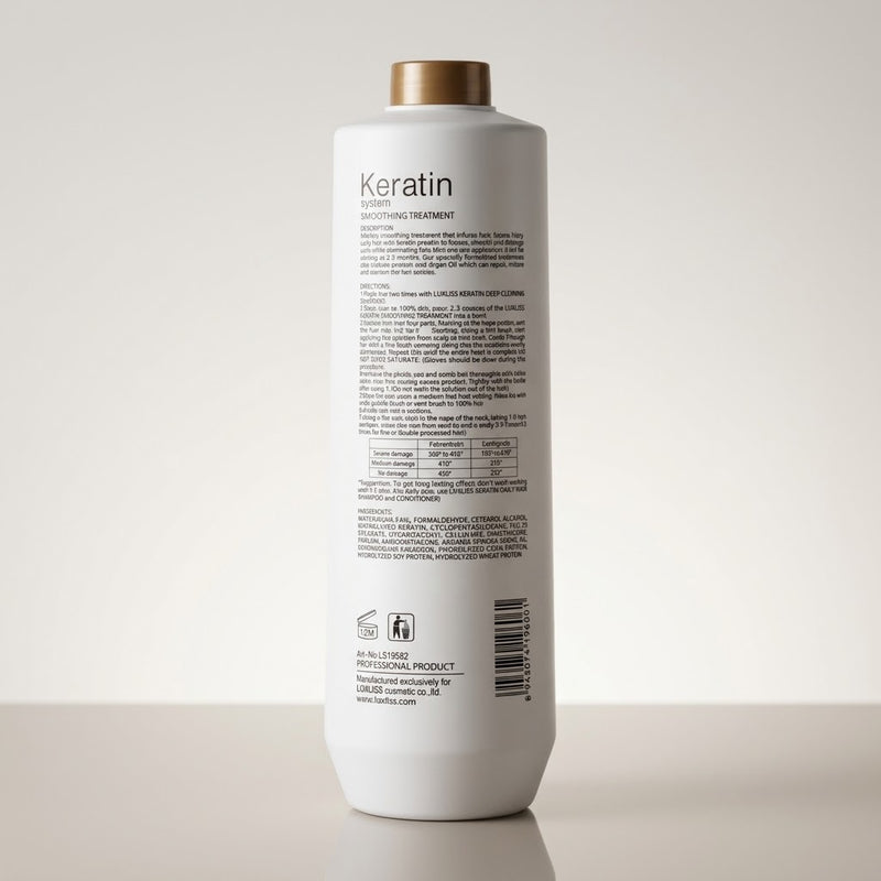 Luxliss Professional Keratin Smoothing Treatment - 1000ml