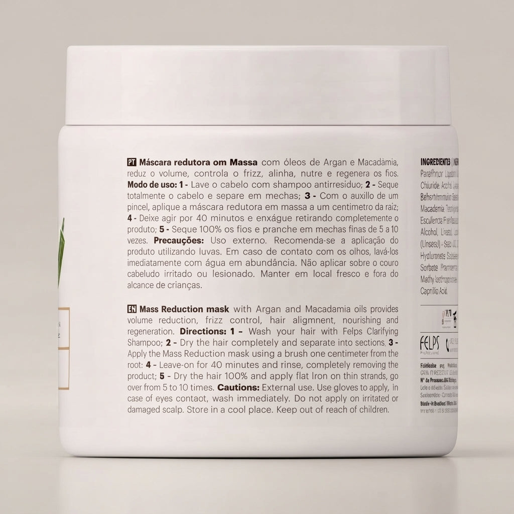 Felps Quiabo Xbtx Hair Mask Mass Treatment 500g
