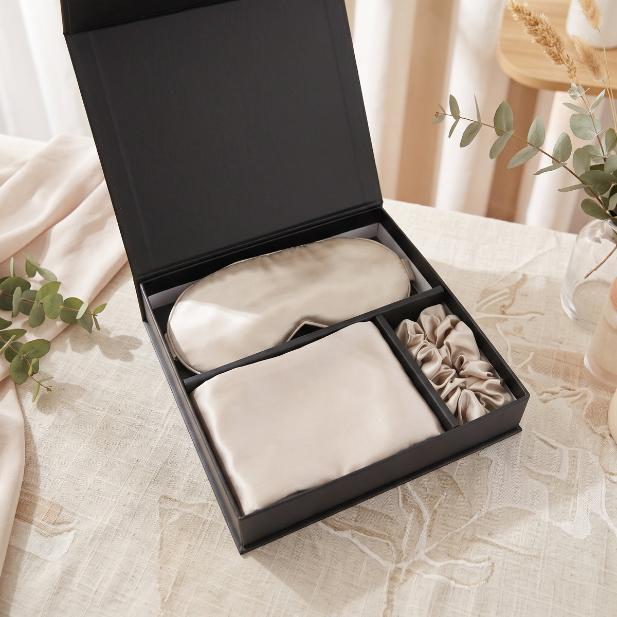 100% Mulberry Silk Luxury Sleep & Hair Care Set (Gift Box)