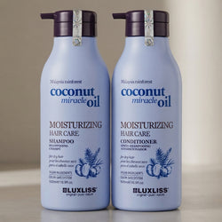 Kit shampoing et après-shampoing Luxliss à l'huile de coco miraculeuse - 2 x 500 ml