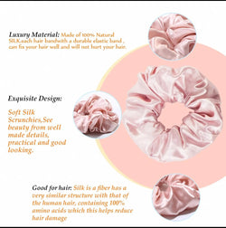 100% Mulberry Silk Hair Scrunchie